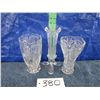 Image 1 : Lot of three various crystal vases