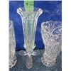 Image 4 : Lot of three various crystal vases