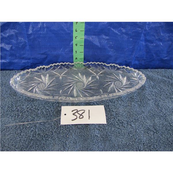 Pinwheel crystal Oval dish
