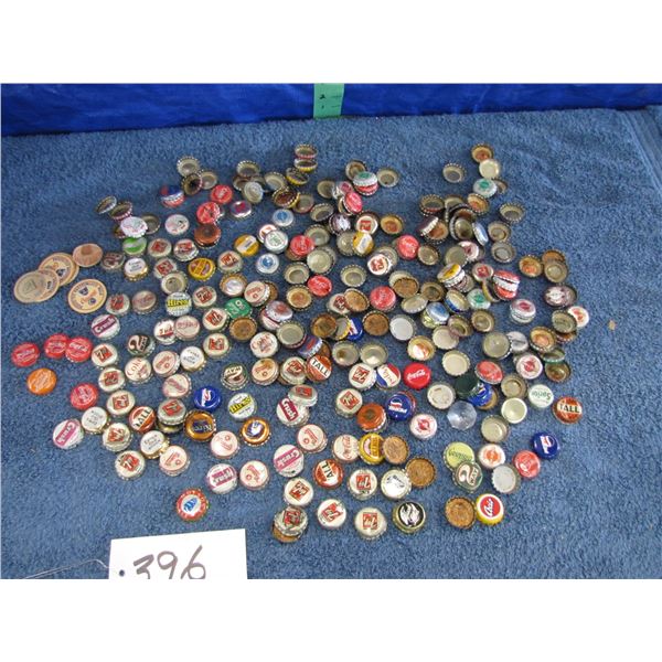 Assortment of bottle caps