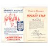 Image 2 : COLLECTOR HOCKEY BOOKLET ... HOW TO BECOME A HOCKEY STAR ... EDWARDSBURG CROWN BRAND CORN SYRUP