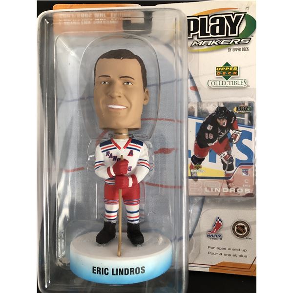 McFARLANE Eric Lindros with Upper Deck card