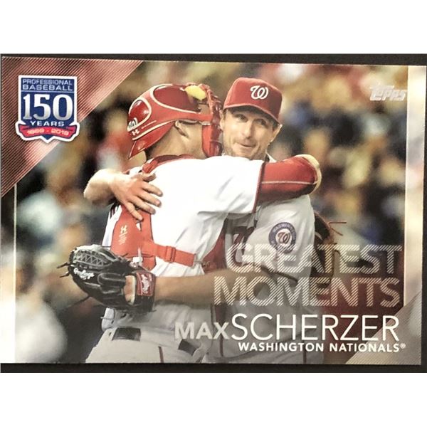 2019 TOPPS Max Scherzer SP