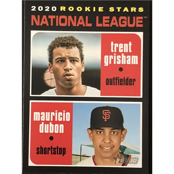 2020 TOPPS HERITAGE Trent Grisham/Mauricio Dubon (RC)
