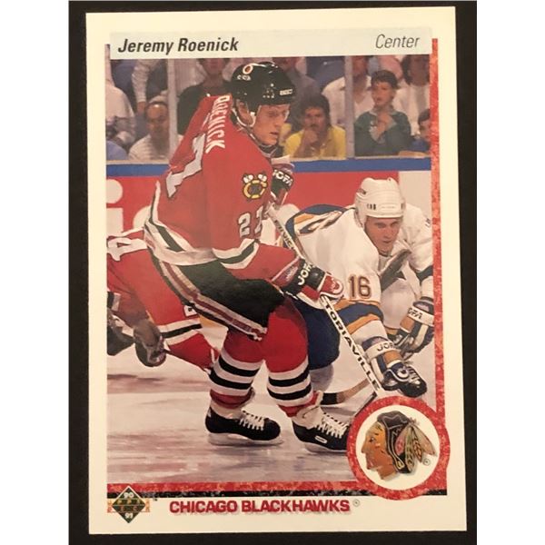1990-91 UPPER DECK Jeremy Roenick (HOF) (RC)