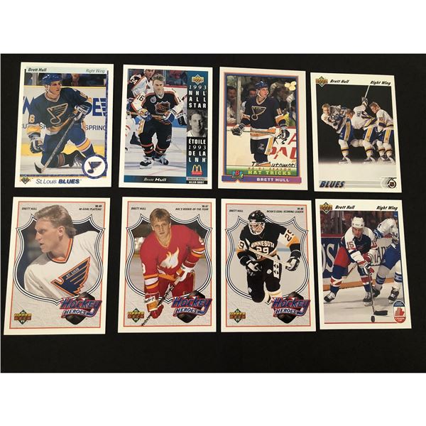 Brett Hull collection (8 cards)