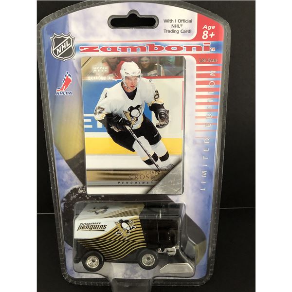 Sidney Crosby UD rookie card with Zamboni