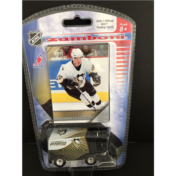 Sidney Crosby UD rookie card with Zamboni