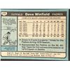 Image 2 : 1980 TOPPS Dave Winfield (HOF)