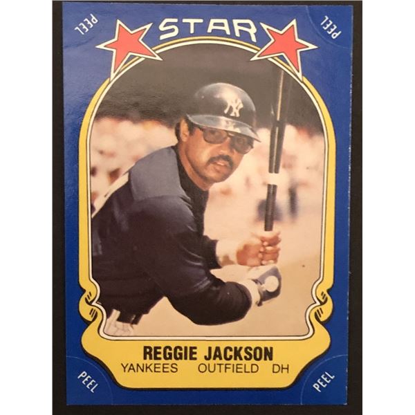 1981 FLEER STAR STICKERS Reggie Jackson (HOF)