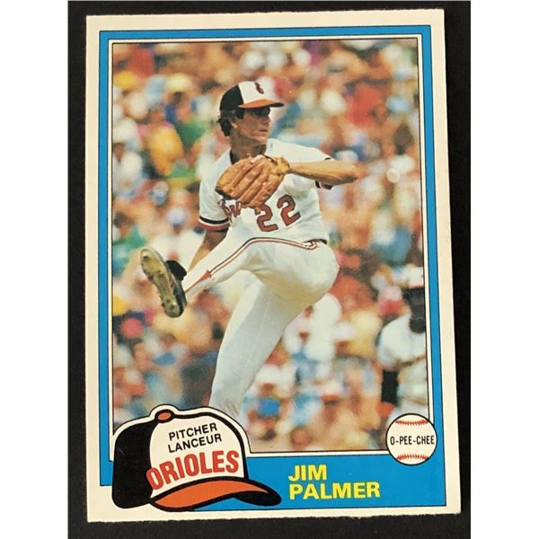 1981 O-PEE-CHEE Jim Palmer  (HOF)