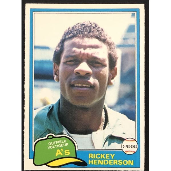 1981 O-PEE-CHEE Rickey Henderson (HOF)