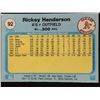 Image 2 : 1982 FLEER Rickey Henderson (HOF)