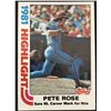 Image 1 : 1982 TOPPS Pete Rose HL