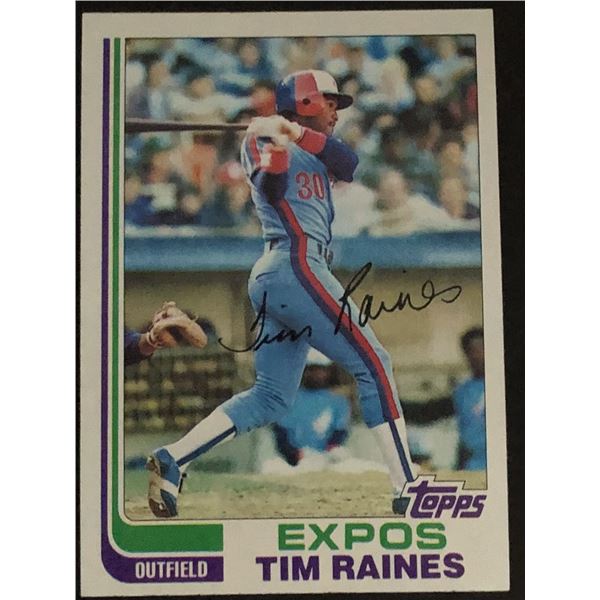 1982 TOPPS Tim Raines (HOF)