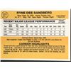 Image 2 : 1983 DONRUSS Ryne Sandberg (RC) (HOF)