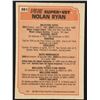 Image 2 : 1983 TOPPS Nolan Ryan SP (HOF)