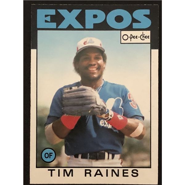 1986 O-PEE-CHEE Tim Raines (HOF)