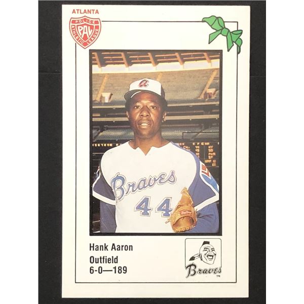 1981 Hank Aaron police card (HOF)