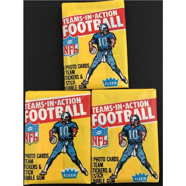 1981 FLEER NFL wax packs (3)