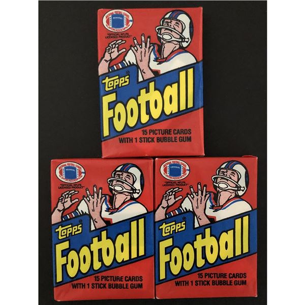 1982 TOPPS NFL wax packs (3)