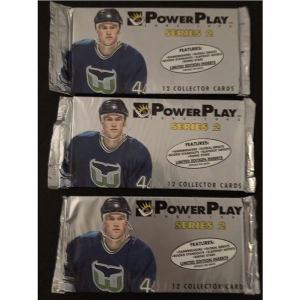1993-94 FLEER POWERPLAY Hockey foil packs (3 packs)
