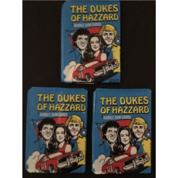 1980 DONRUSS Dukes of Hazzard wax packs (3)