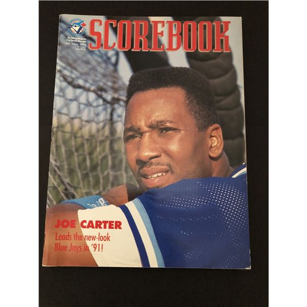 1991 Toronto Blue Jays game program - Joe Carter