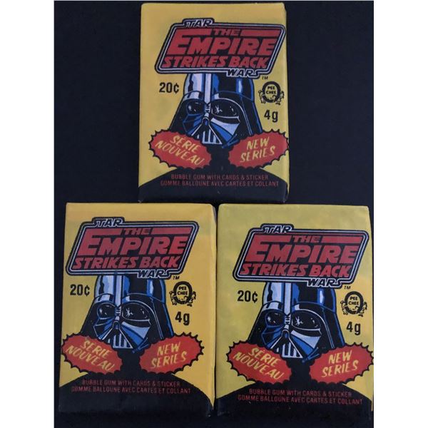 1980 O-PEE-CHEE Star Wars Empire Strikes Back wax packs (3)