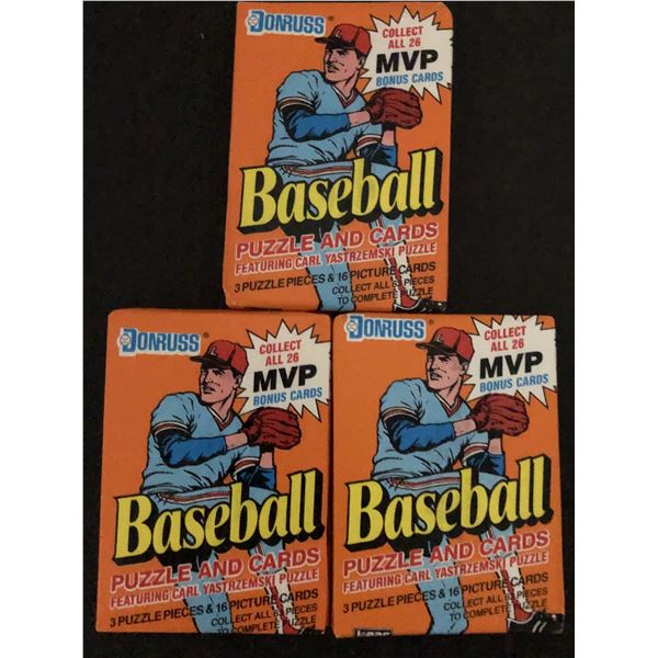 1990 DONRUSS Baseball wax packs (3)