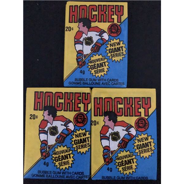 1980-81 O-PEE-CHEE Hockey wax packs (3 packs)