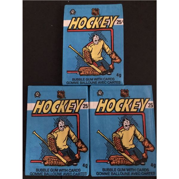 1982-83 O-PEE-CHEE Hockey wax packs (3 packs)