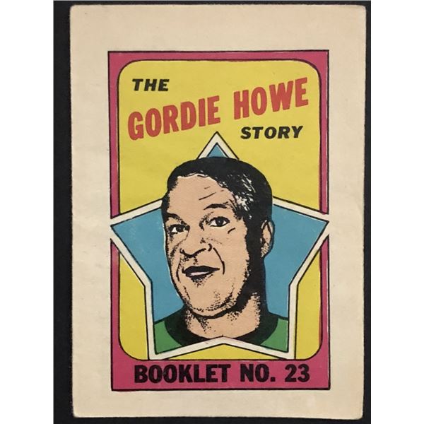 1971-72 O-PEE-CHEE Gordie Howe (HOF) insert