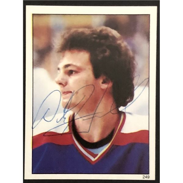 1982-83 O-PEE-CHEE stickers Dale Hawerchuk (HOF) autographed