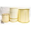 Image 1 : SET OF THREE VINTAGE LAMP SHADES