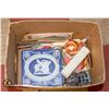 Image 1 : BOX ASSORTED ANTIQUES ETC