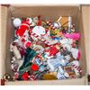 Image 1 : LARGE LOT ASSORTED CHRISTMAS ORNAMENTS