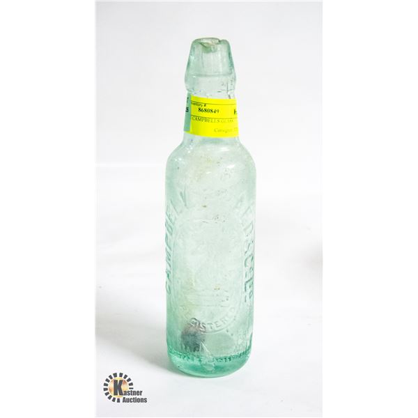 ANTIQUE CAMPBELLS GLASS BOTTLE