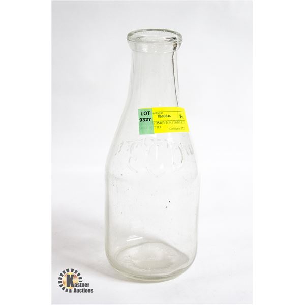 ANTIQUE EDMONTON COMMERCIAL DAIRY BOTTLE