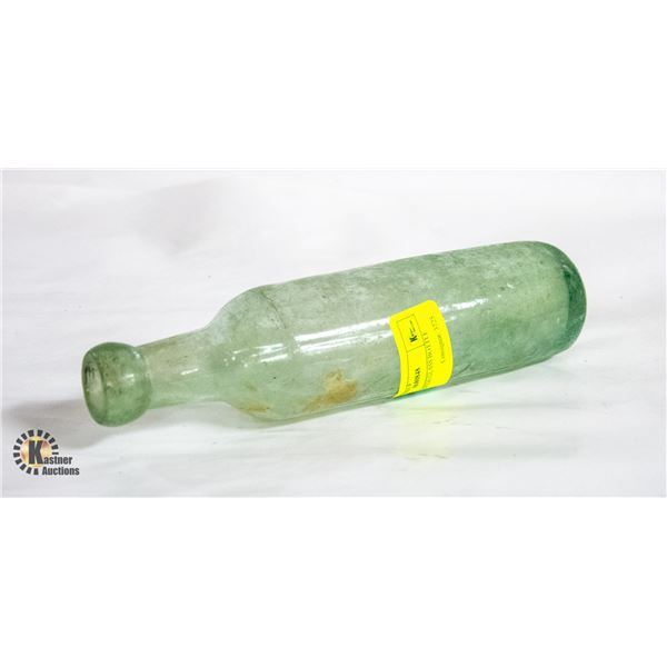 1800S TORPEDO GLASS BOTTLE