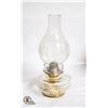 Image 1 : ANTIQUE GLASS OIL LAMP