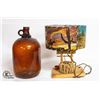 Image 1 : 1950S DRIFTWOOD LAMP AND JUG