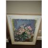 Image 1 : Framed Floral Oil Painting
