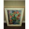 Image 1 : Framed Floral Oil Painting