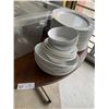 Image 3 : Round Wooden Table with Assortment of Madison's Grill Kitchen/Tableware