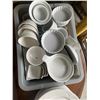 Image 5 : Round Wooden Table with Assortment of Madison's Grill Kitchen/Tableware