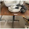 Image 3 : Wooden Table with Assortment of Madison's Grill Kitchen/Tableware