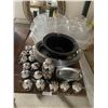 Image 1 : Wooden Table with Assortment of Madison's Grill Kitchen/Tableware
