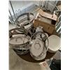 Image 2 : Round Wooden Table with Assortment of Madison's Grill Kitchen/Tableware