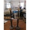 Image 1 : 2 x Rustic Metal Lamps (32"H)